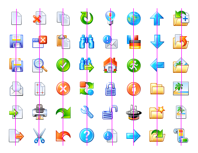All icons from the free icon set Advanced Icon Set v1.0